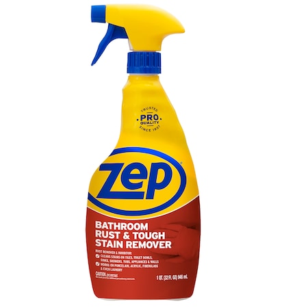 Zep Bathroom Rust & Stain Remover, 32oz, PK4 ZUBRSR324